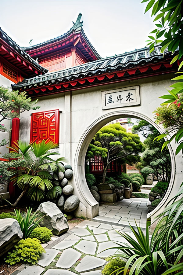 合肥中式小庭院景观
