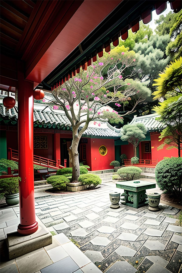 合肥中式小庭院景观
