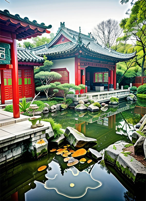 合肥中式小庭院景观